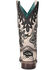 Image #4 - Corral Women's White Overlay Western Boots - Square Toe, Cream/black, hi-res