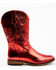 Shyanne Girls' Flashy Western Boots - Broad Square Toe, Red, hi-res