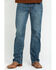 Image #2 - Cody James Men's Bozeman Wash Wyatt Slim Bootcut Stretch Denim Jeans, Indigo, hi-res