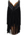 Image #5 - Dingo Women's Tapadero Suede Fringe Western Booties - Round Toe, Black, hi-res