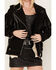 Boot Barn x Understated Leather Women's Sunburst Leather Jacket, Black, hi-res