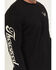 Image #3 - Thorogood Men's Wheel Script Logo Long Sleeve Graphic T-Shirt, Black, hi-res