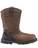 Image #2 - Avenger Men's Waterproof Western Work Boots - Soft Toe, Brown, hi-res