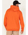 Image #4 - Hawx Men's Season Logo Hooded Work Sweatshirt, Orange, hi-res