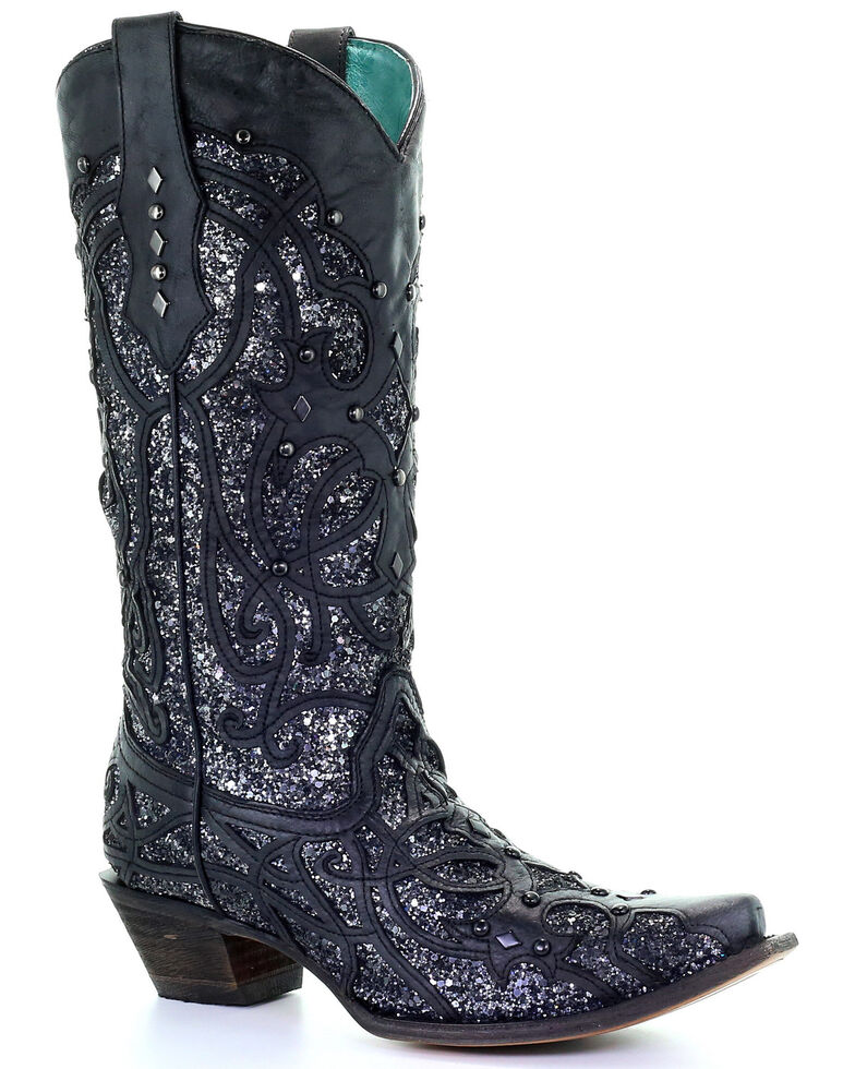 glitter western boots