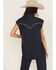 Image #4 - Wrangler Women's Modern Sleeveless Denim Western Shirt, Blue, hi-res