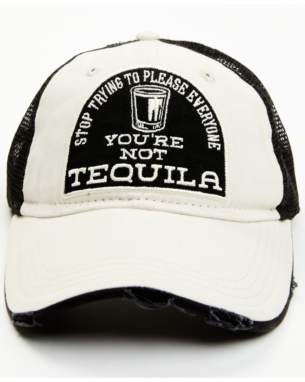 Image #1 - Idyllwind Women's You're Not Tequila Mesh-Back Baseball Cap, White, hi-res