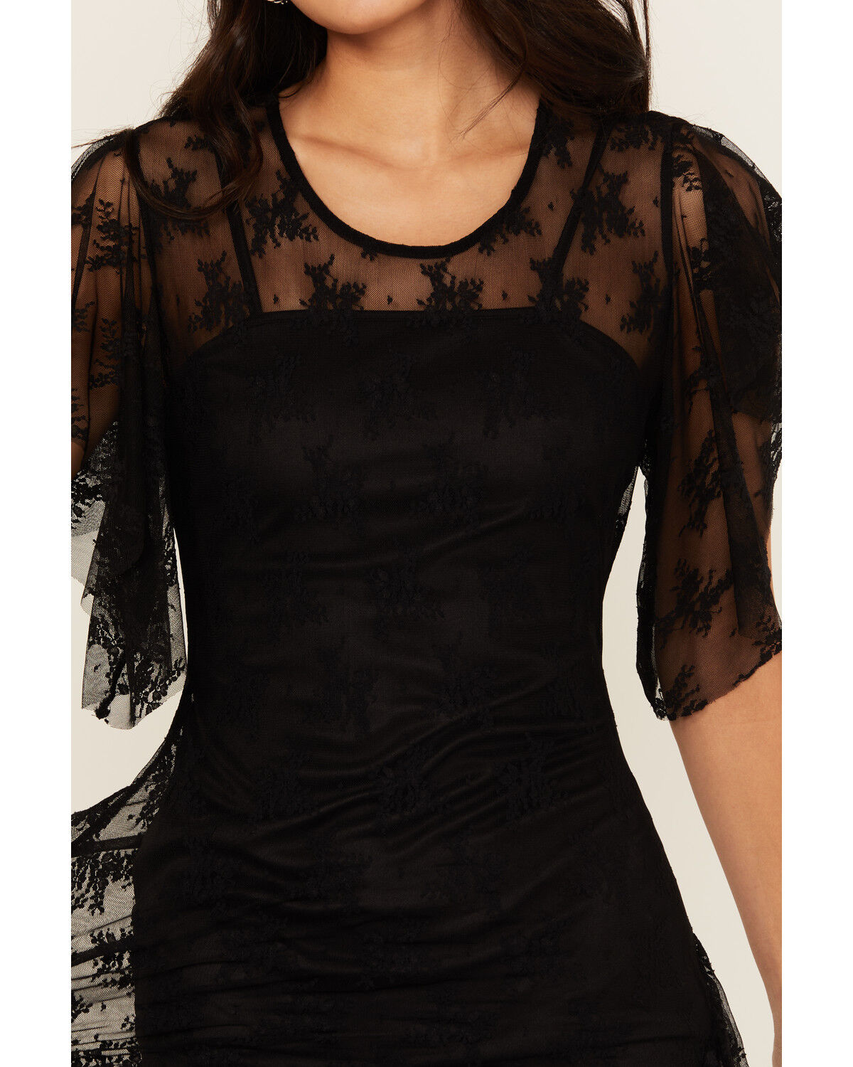 Image #3 - Wishlist Women's Lace Slip Maxi Dress, , hi-res