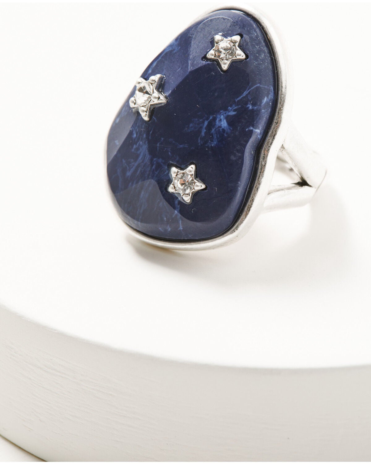 Image #3 - Lainey Wilson Women's Hold Me Star Statement ring, Silver, hi-res