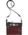 American West Women's Trail Rider Crossbody Bag, Chocolate, hi-res