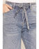 Image #2 - Cello Women's Medium Wash High Rise Rhinestone Embellished Wide Stretch Denim Jeans, Medium Wash, hi-res