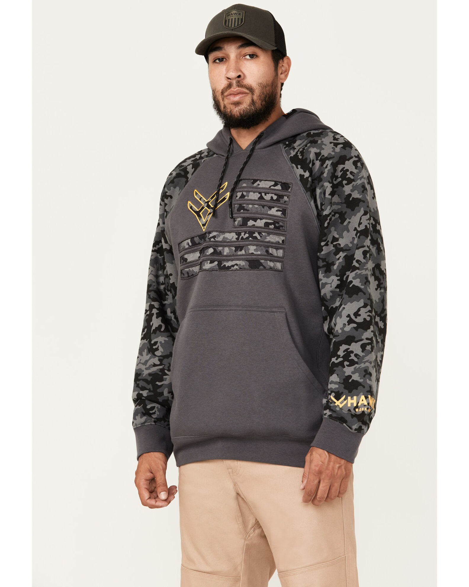 Hawx Men s Raglan Water Resistant Hooded Work Sweatshirt Boot Barn