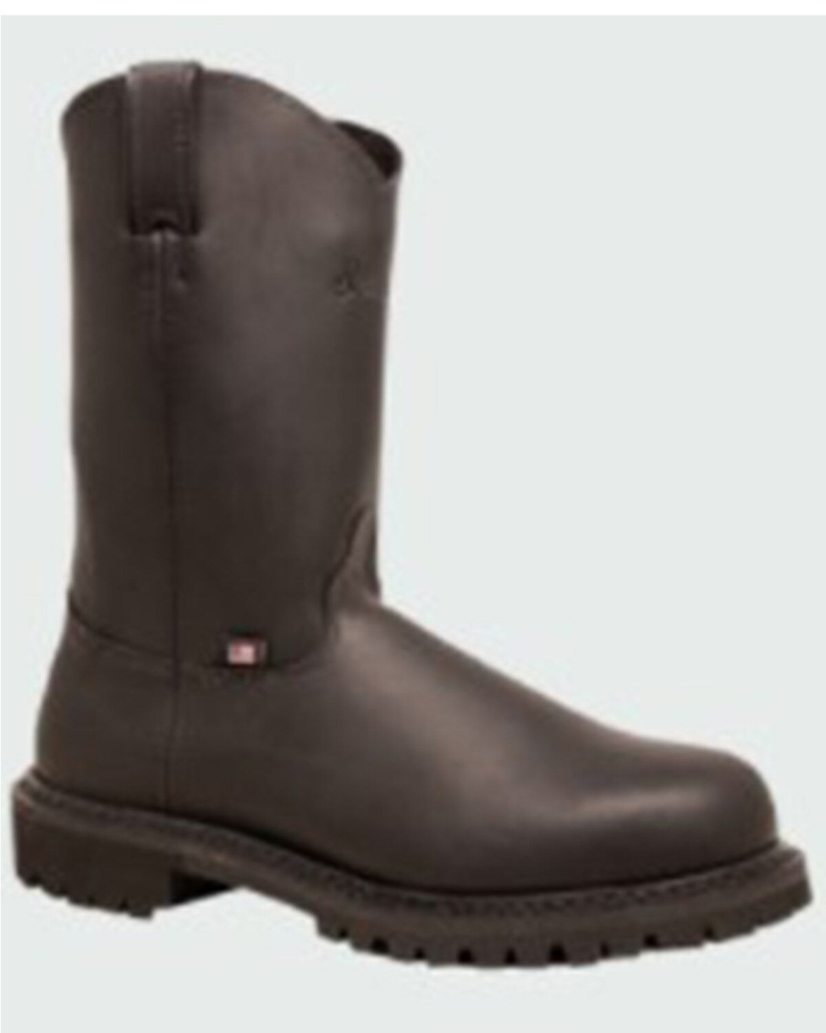 Image #1 - Abilene Men's Silverado 10" Pull On Non-Safety Work Boot - Round Toe, Black, hi-res