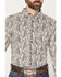 Image #3 - Cody James Men's Dagget 2.0 Paisley Print Long Sleeve Button-Down Stretch Western Shirt, Brown, hi-res