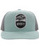 Hooey Men's Cheyenne Logo Patch Mesh Back Trucker Cap, Teal, hi-res