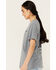 Image #4 - Cleo + Wolf Women's Wishful Drinking Oversized Short Sleeve Graphic Tee, Slate, hi-res