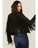 Image #4 - Mauritius Leather Women's Melbourne Black Fringe Leather Jacket, Black, hi-res