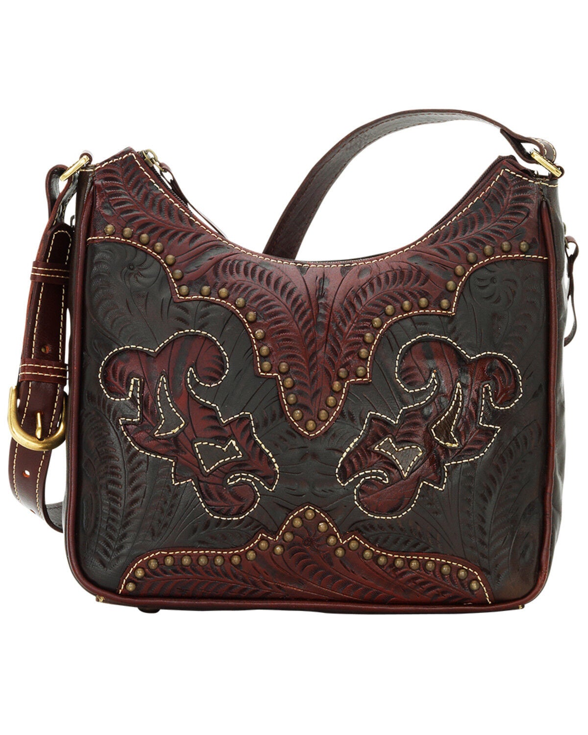 American West Annie's Secret Collection Concealed Carry Shoulder Bag, Black, hi-res