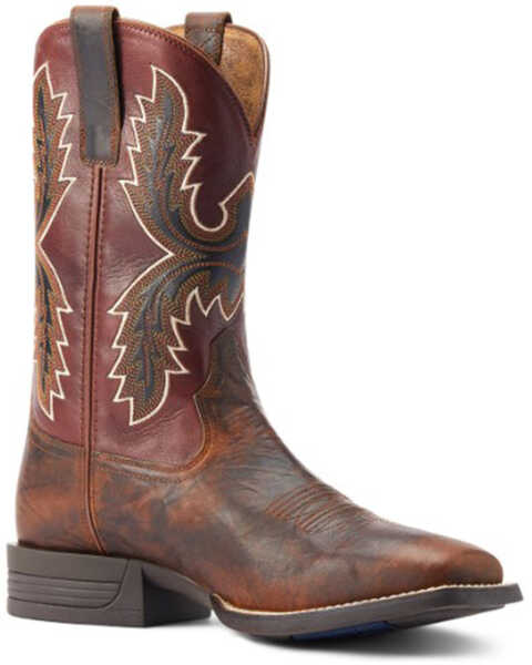 Ariat Men's Pay Window Bartop Western Performance Boots - Broad Square Toe, Brown, hi-res