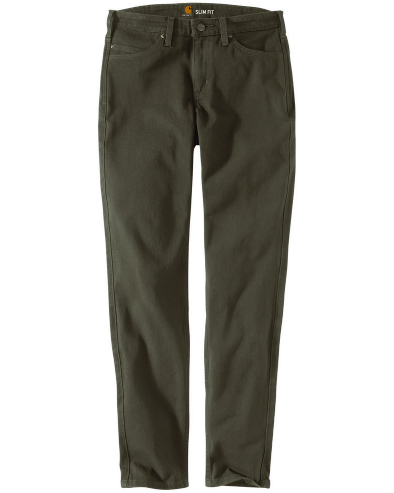 Carhartt Women's Rugged Flex Slim Fit Work Pants - Tall, Dark Grey, hi-res
