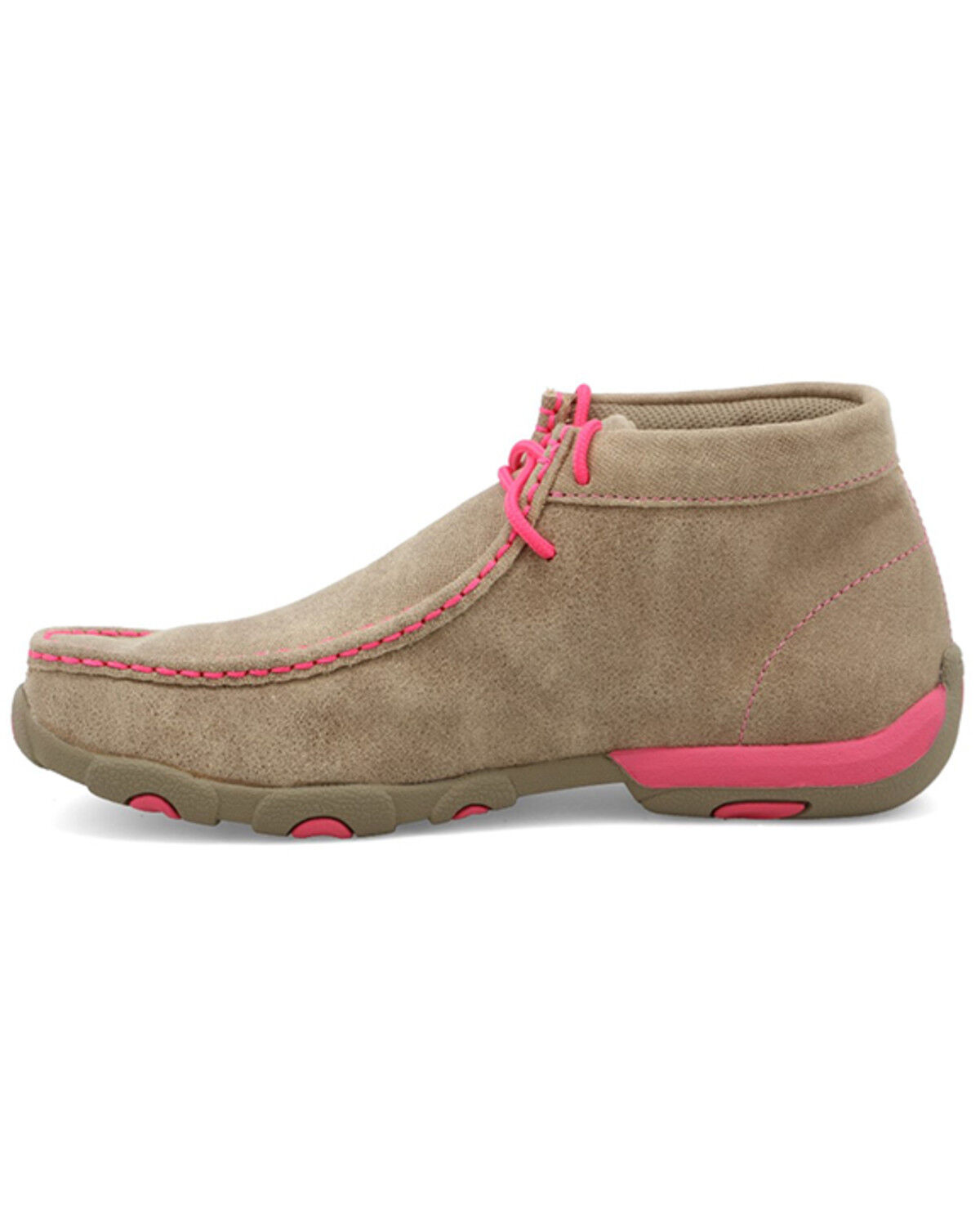 Image #3 - Twisted X Women's Lace-Up Moc Toe Driving Shoes, Distressed, hi-res