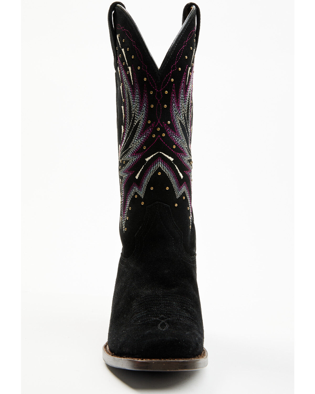 Image #4 - Shyanne Women's Raylene Suede Western Boots - Square Toe, Black, hi-res