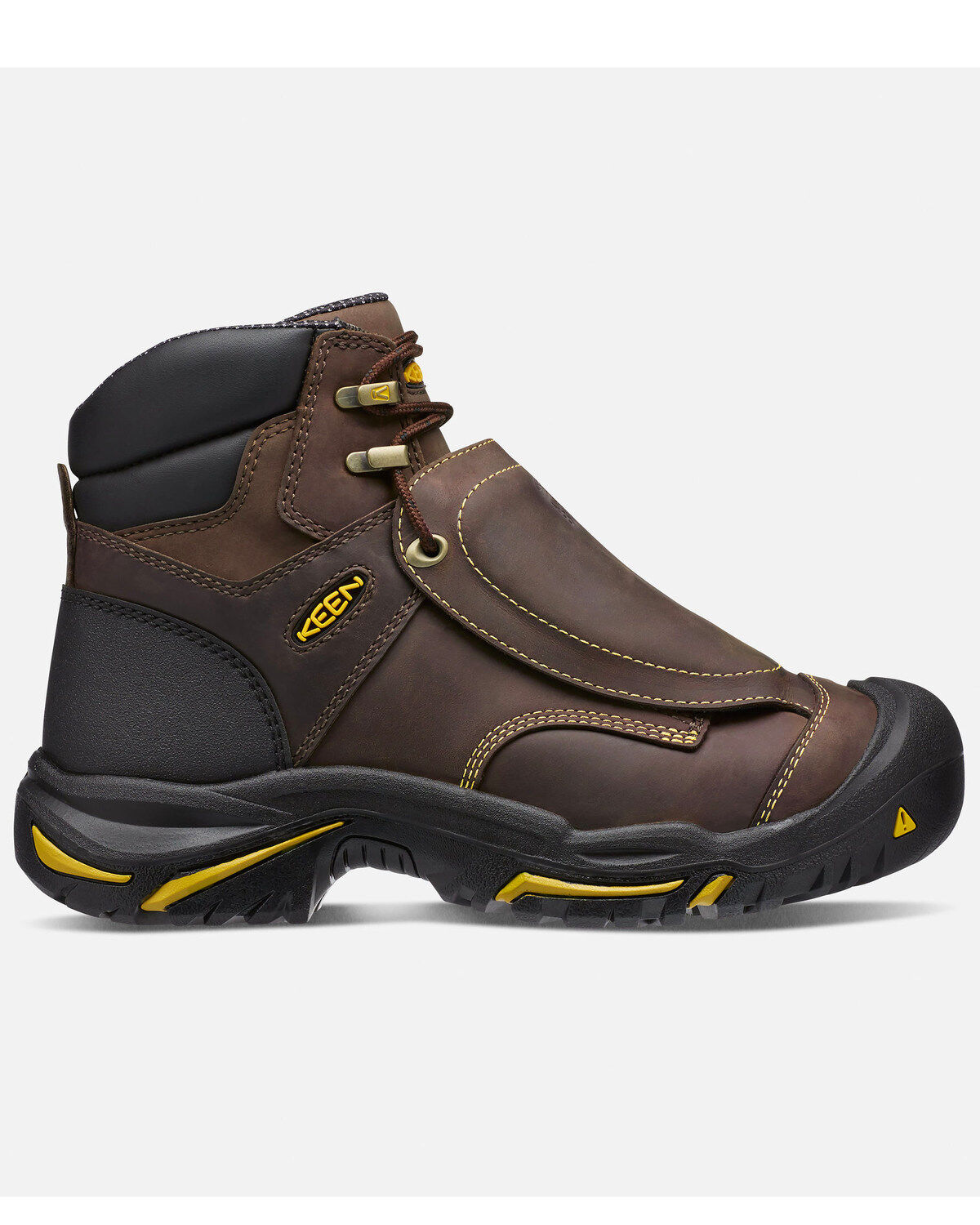 Image #2 - Keen Men's Mt. Vernon Met Guard Work Boots - Steel Toe, Brown, hi-res