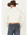 Image #4 - RANK 45® Men's Solid Twill Logo Long Sleeve Button-Down Western Shirt, Cream, hi-res
