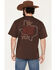 Image #1 - Coors Men's Lonestar Texas Chain Stitch Short Sleeve Graphic T-Shirt, Brown, hi-res