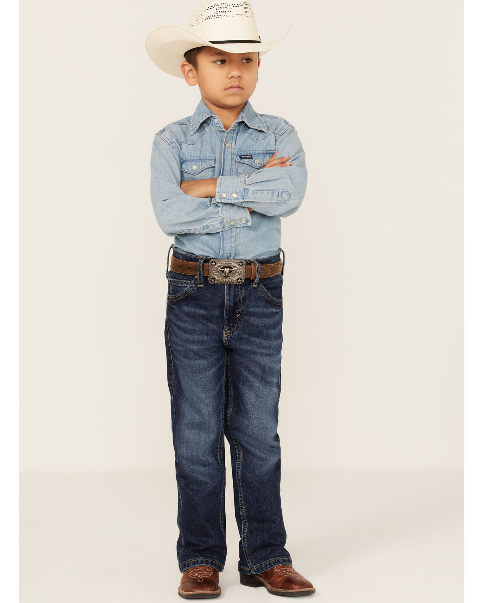 Wrangler 20X Boys' Dark Wash Vintage Bootcut Jeans - Toddler & Youth | Boot  Barn