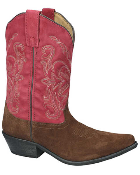 Smoky Mountain Women's Brooke Western Boots - Snip Toe , Wine, hi-res