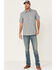 Image #2 - Moonshine Spirit Men's Santa Fe Dobby Plaid Short Sleeve Snap Western Shirt, Tan, hi-res
