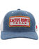 Hooey Men's Cactus Ropes Patch Denim Mesh Back Trucker Cap, Indigo, hi-res