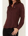 Columbia Women's Silver Ridge Lite Malbec Long Sleeve Shirt, Brown, hi-res