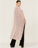Image #4 - Beyond The Radar Women's Floral Chiffon Duster Maxi Kimono, Ivory, hi-res