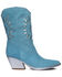 Golo Women's Mae Western Boots - Pointed Toe, Blue, hi-res