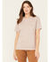Image #1 - Carhartt Women's Loose Fit Heavyweight Short Sleeve Pocket T-Shirt, Tan, hi-res