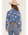 Image #4 - Shyanne Women's The Stars Long Sleeve Snap Denim Shirt, Light Wash, hi-res
