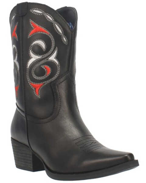 Dingo Women's Dreamcatcher Western Boots - Snip Toe, Black, hi-res