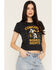 Image #1 - Blue Life Women's Cowgirl Rodeo Short Sleeve Graphic Tee, Black, hi-res