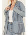 Image #3 - Rock & Roll Denim Women's Light Wash Denim Stretch Fringe Blazer, , hi-res