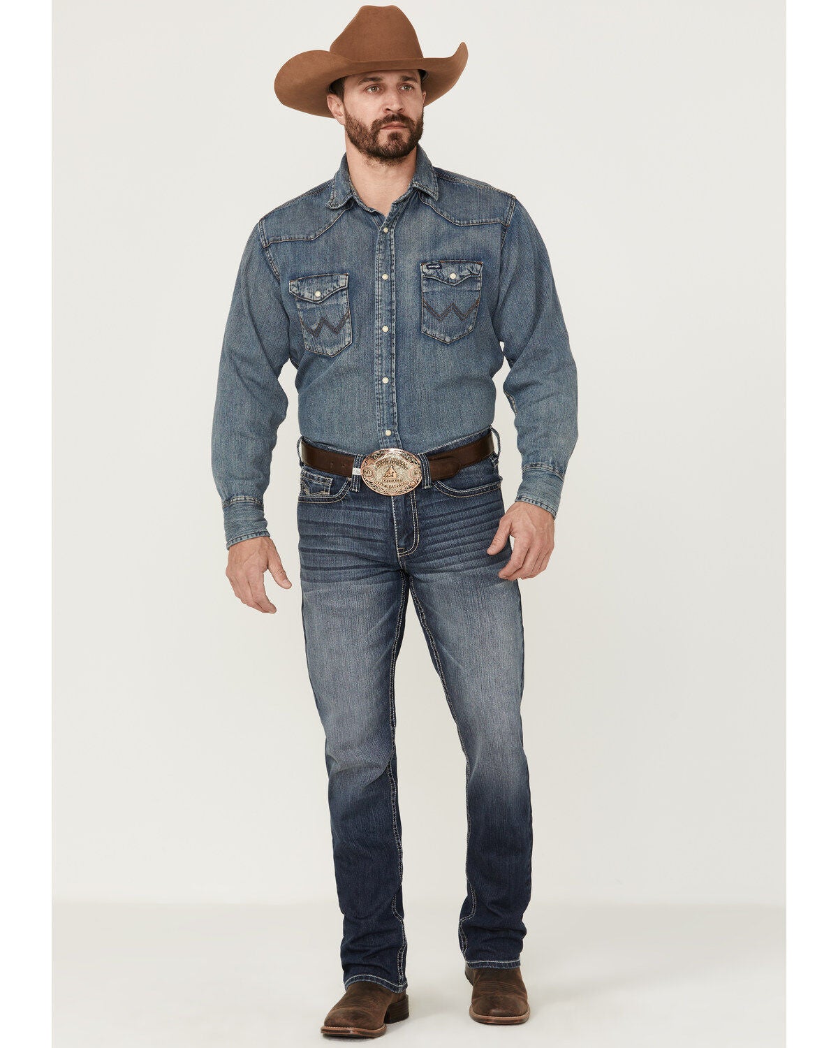 Cody James Men's Moonlight Wash Jackson Slim Straight Stretch Denim Jeans, Medium Wash, hi-res