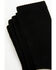 Image #3 - Boot Barn Kids' Basic Ultra Light Crew Socks - 3 Pack, Black, hi-res