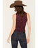 Image #4 - Idyllwind Women's Corset Tank, Wine, hi-res