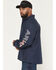Image #1 - Ariat Men's FR Team Logo Softshell Jacket, Navy, hi-res