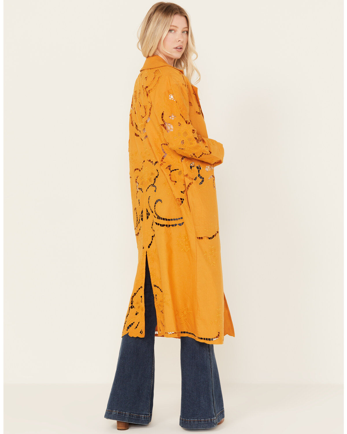 Image #4 - Free People Women's Susanna Duster, Lt Brown, hi-res