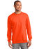 Image #1 - Port & Company Men's Safety 2X Essential Fleece Crew Work Pullover - Tall, Orange, hi-res