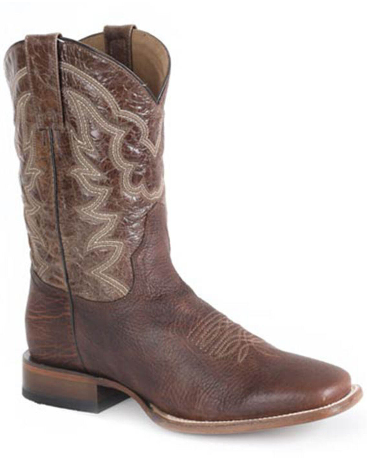 Image #1 - Stetson Men's Logan Western Boots - Broad Toe, Brown, hi-res