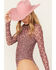 Image #2 - Free People Women's Under It All Printed Bodysuit, Rose, hi-res