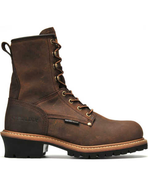 Carolina Men's Logger 8" Work Boots, Brown, hi-res
